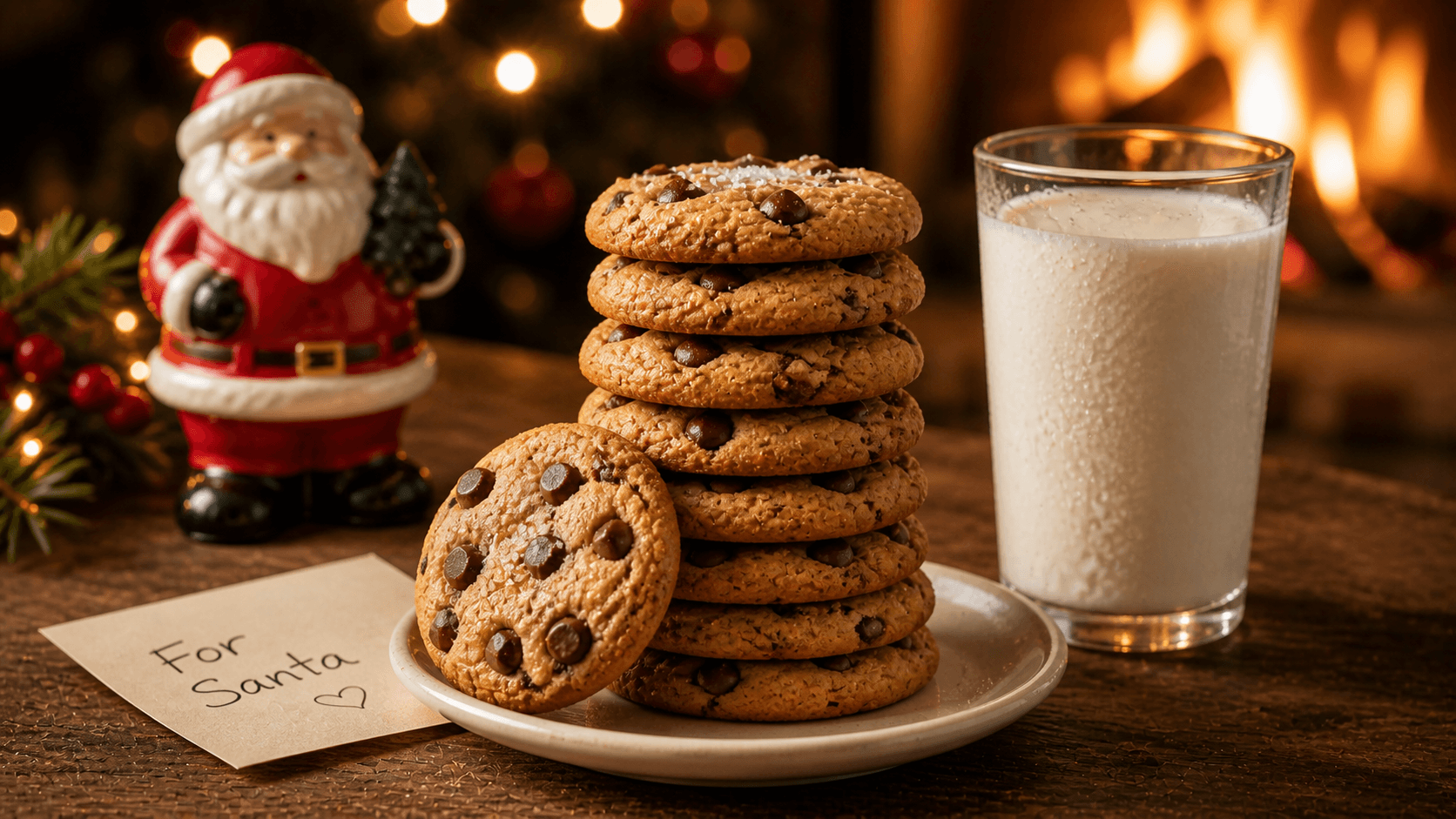 Christmas cookies and hot cocoa